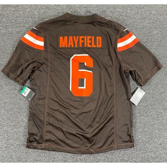 Nike Jersey Cleveland Browns Baker Mayfield #6 679279-280 Mens Sz Extra Large - Picture 1 of 12